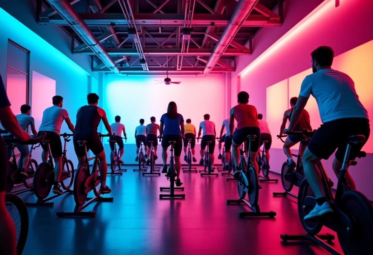 indoor cycling immersive